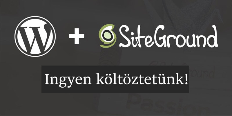 SiteGround tárhely akció - Weboldalad ingyen költöztetjük!